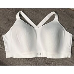 Under Armour Women UA Continuum Medium Support Sports Bra White 3XL NWT